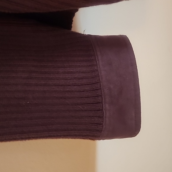 JONES NY SWEATER JACKET DEEP BROWN FULL ZIP - SUPER WARM 3X - Picture 3 of 12